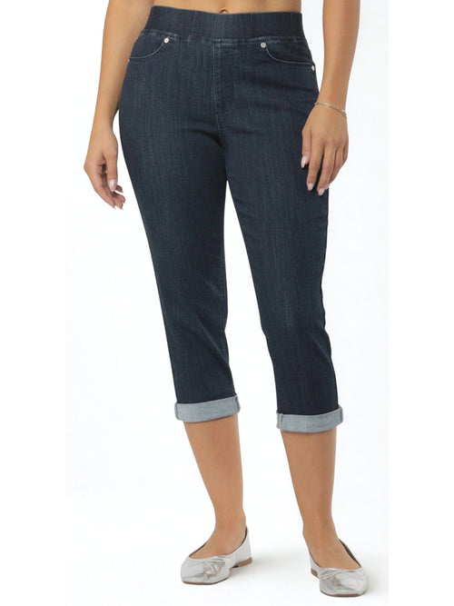Carreli | Angela Fit Premium Denim Capri Pull on