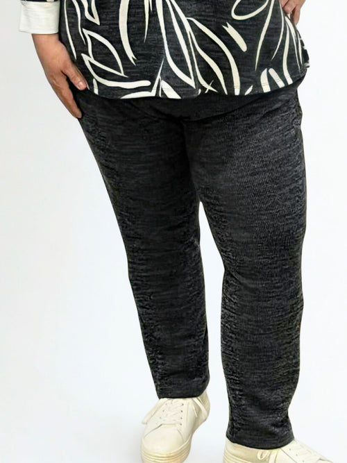 Modes Crystal | Charcoal Casual Pant with 30" inseam