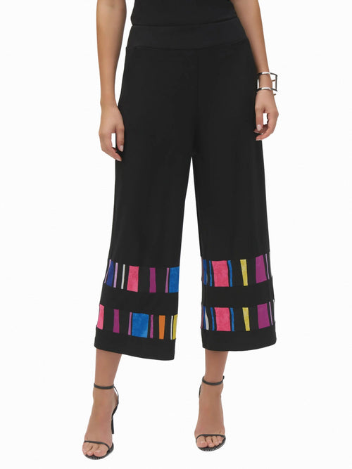 Joseph Ribkoff | Silky Knit Stripe Print Culotte Pants