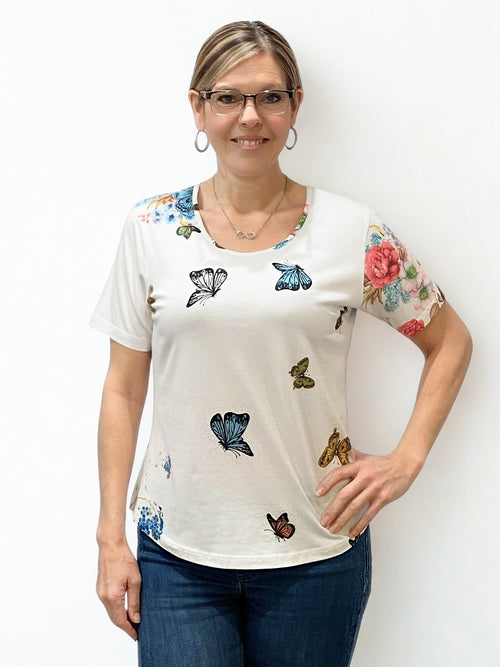 Parsley & Sage | Gabi Short Sleeve Cotton T-Shirt