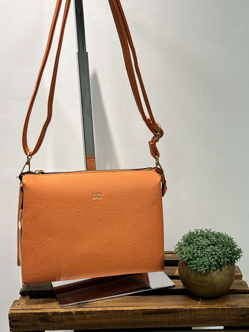Tangerine Vegan Leather Purse