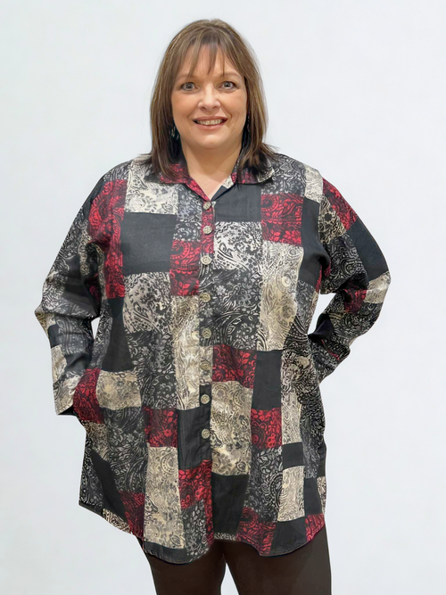 Parsley & Sage  Paisley Vevina Shirt