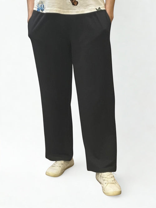 Parsley & Sage | Black Cotton Pant, Pockets