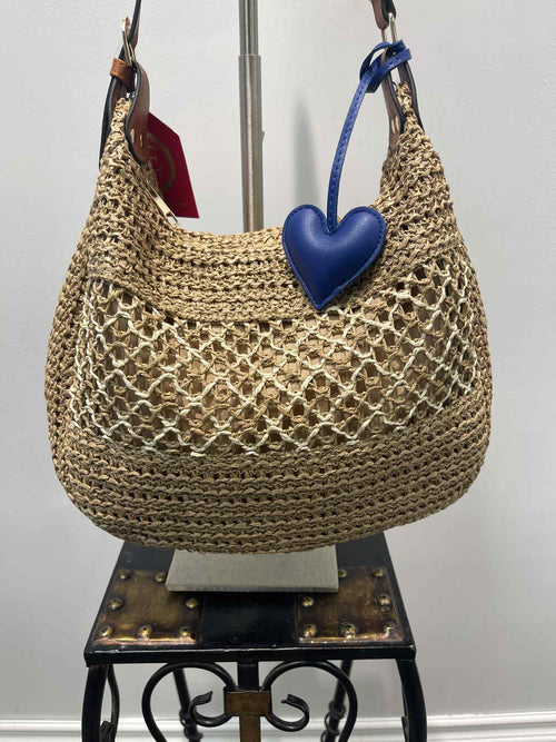 HeartShaped Purse Charm, Navy