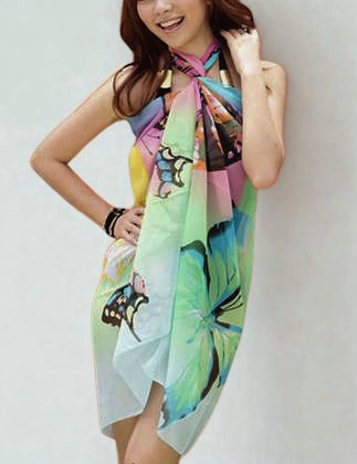 One Size Beach Wrap, Butterfly
