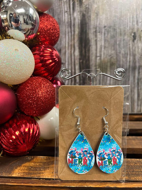 Christmas Earrings, Stitch