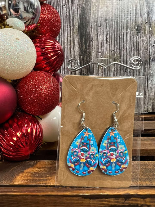 Christmas Earrings, Stitch 2