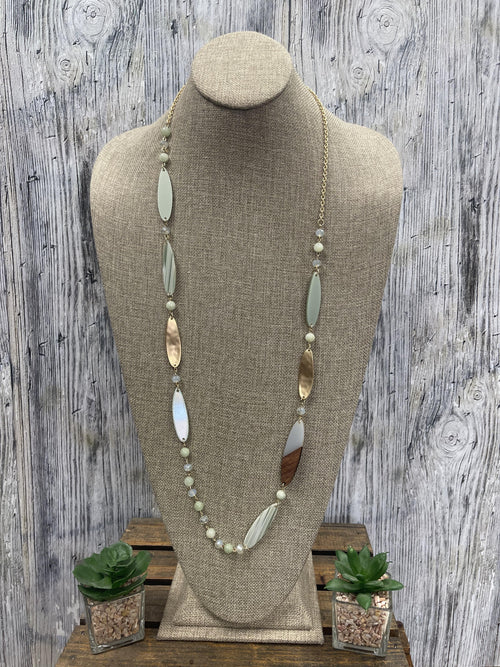 Sage Marquise Necklace